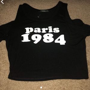 Cropped Shoulder cut shirt from papaya